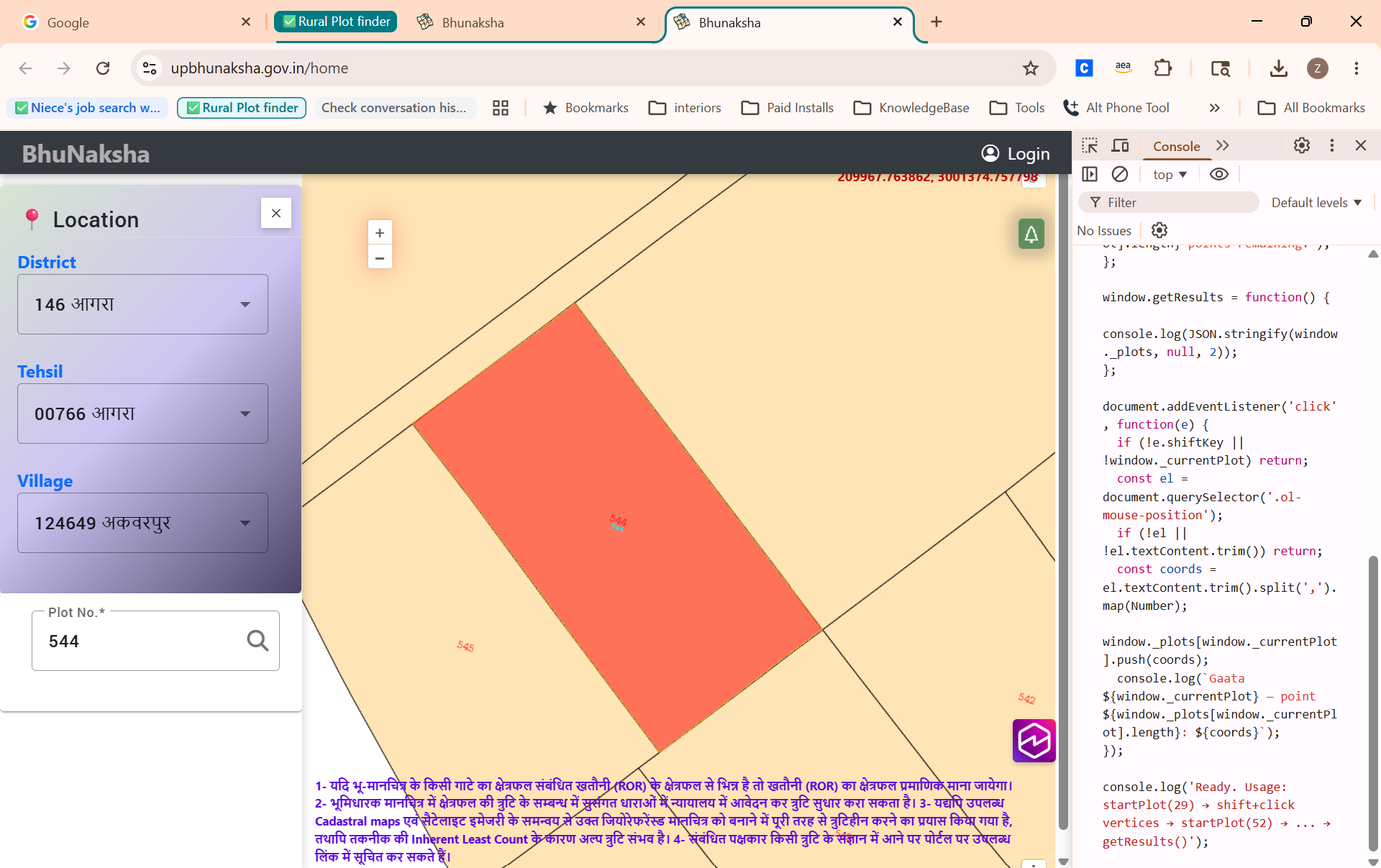 Script pasted and running